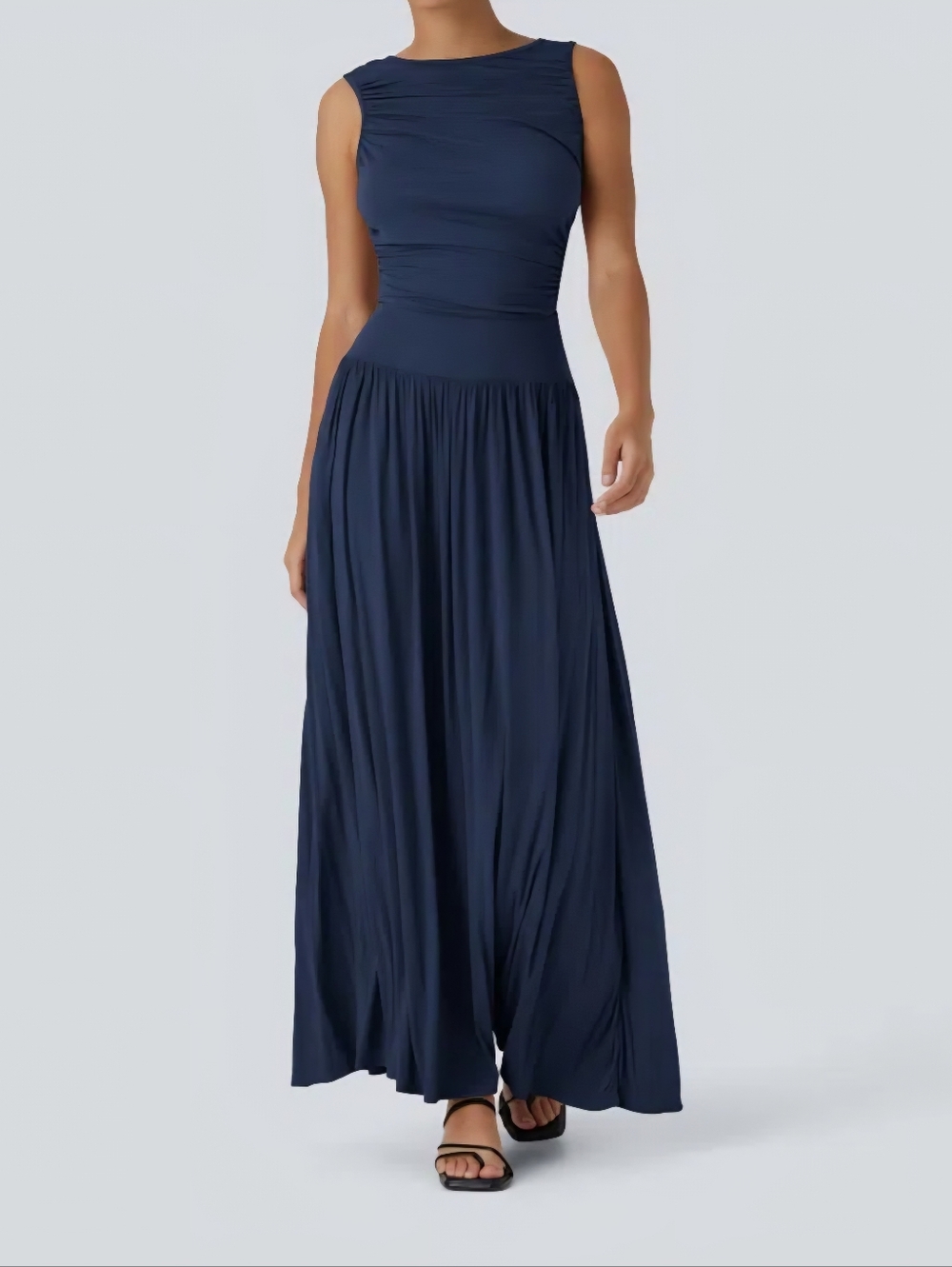 HALARA Sleeveless Navy Blue Maxi Dress Size Small